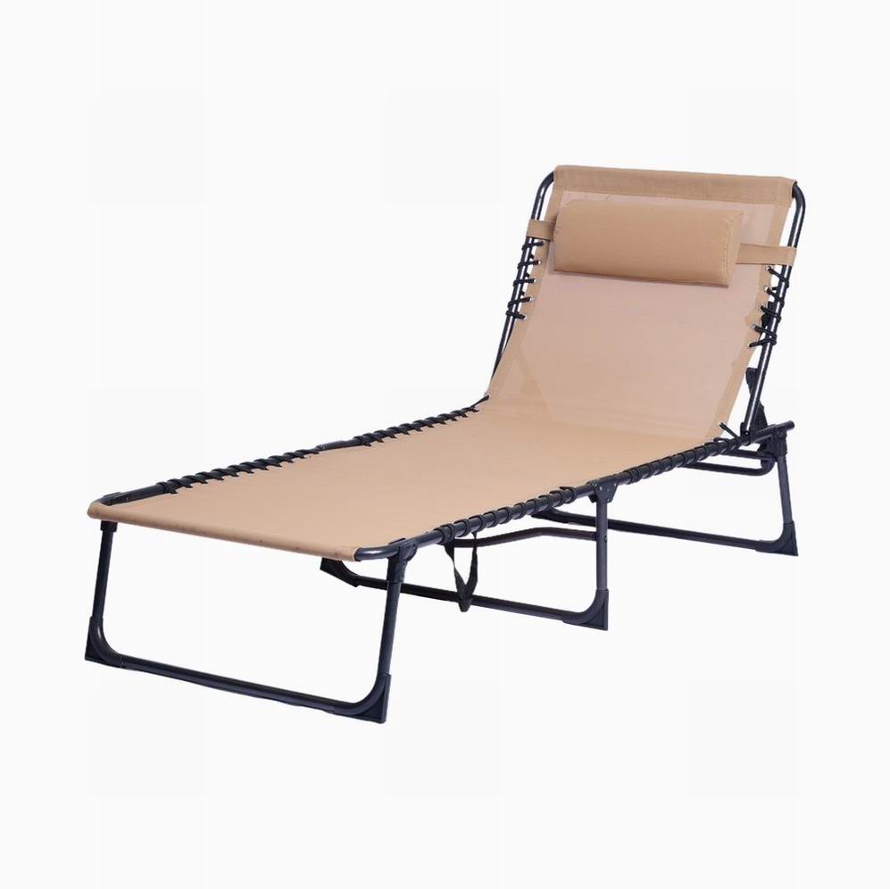 Multifunction Outdoor Sun Bed Outdoor Furniture Beach Lounger Bed Private Label Outdoor Beach Large Outside Lounger Bed