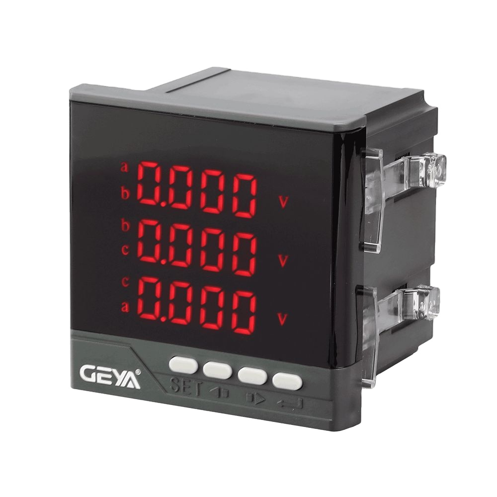 GEYA GY7E-3U9 RS485 AC 220V трехфазный стабилизатор напряжения Электрический цифровой дисплей питания наблюдения измеритель переменного тока/DC85-265V