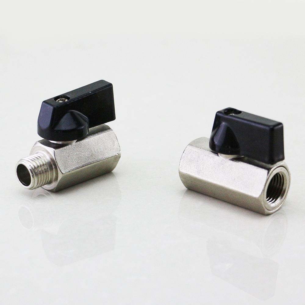 MBV-MF MBV-FF мини шаровой клапан в одну сторону G1/8 G1/4 G3/8 G1/2 Латунь о недорогом маленьком мини шаровой клапан для воды