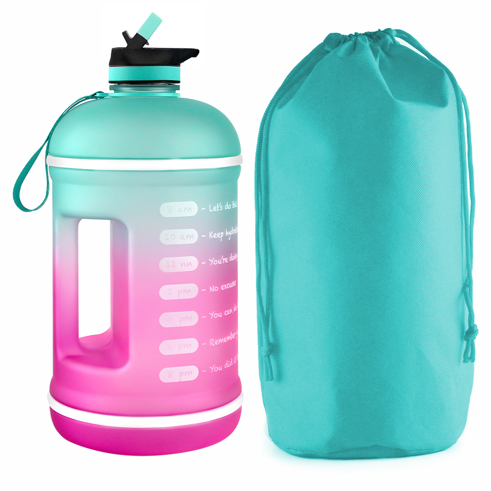 First Factory Custom Gradient Color Plastic Water bottle Large Capacity 1 gallon water bottle