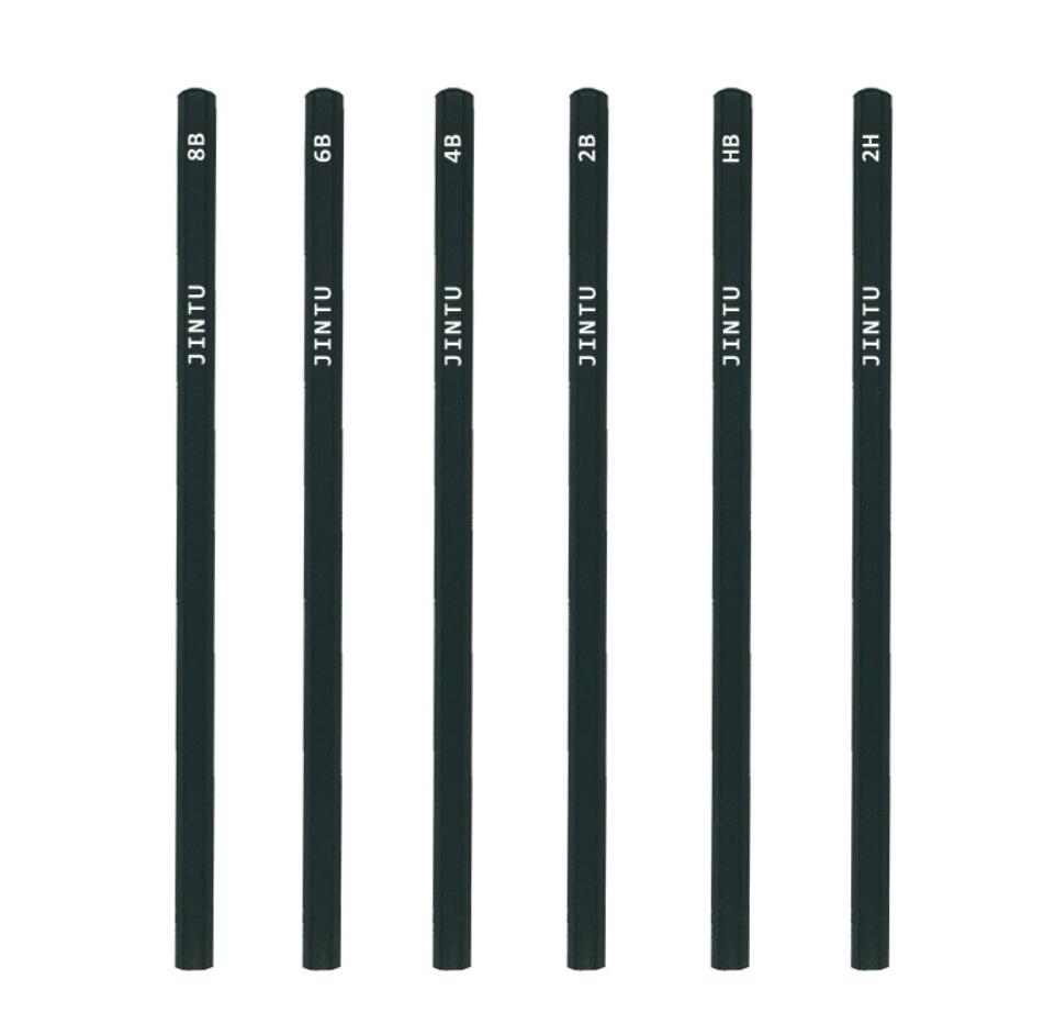 Professional Charcoal 2B 4B 6B 8B Art Drawing Pencil Set Sketch