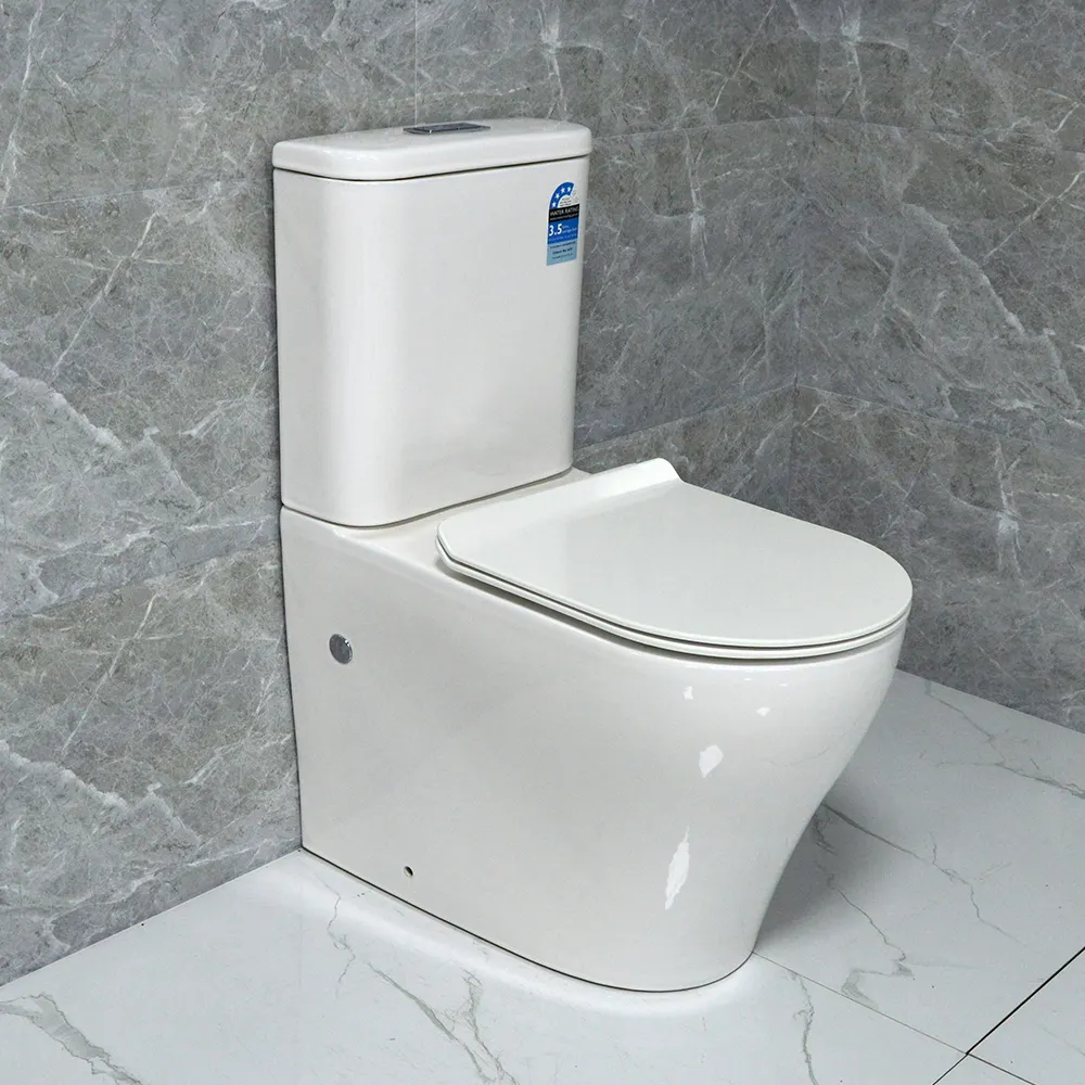 A3992 Nano glaze tornado cyclone flushing two piece toilet ceramic back to wall wc toilet australian standard ce certificates