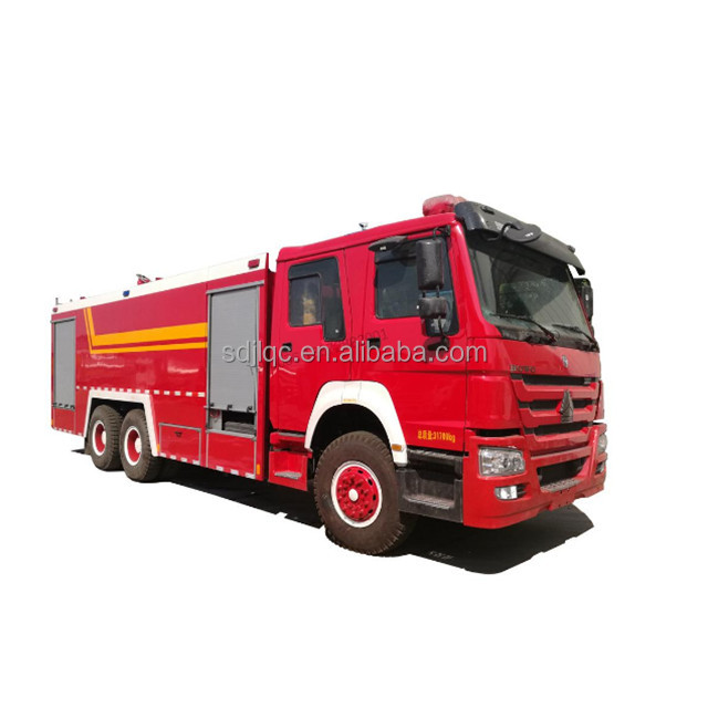 Пожарная машина в форме и воде, оригинальная пожарная машина sinotruk howo 6x4 с пеной и резервуаром для воды