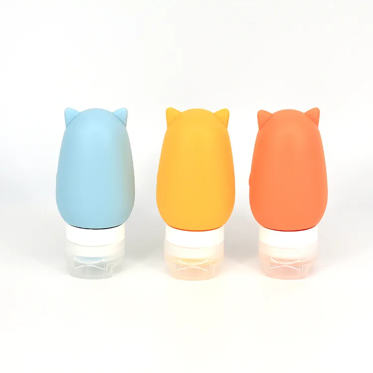 Eco Friendly Cosmetic Containers Silicone Squeeze Travel Tube