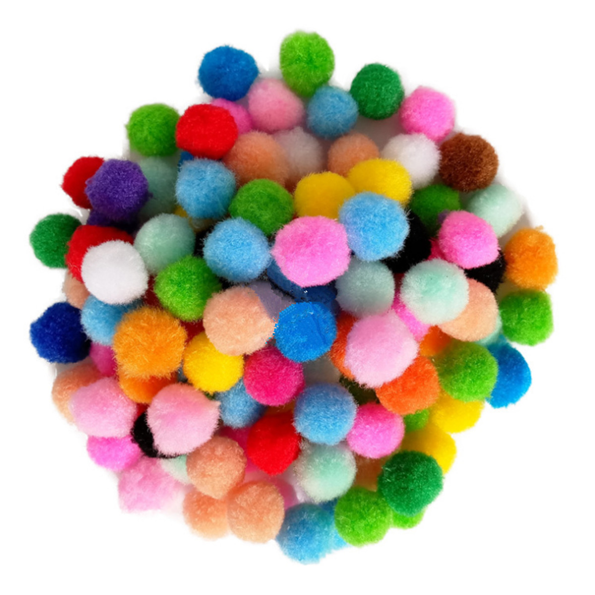 2000 шт смешанных цветов мини мягкие пушистые Pom Poms помпонами 8 мм Детские аксессуары для волос с узором в виде игрушек, DIY Швейные Ремесло, расходные материалы