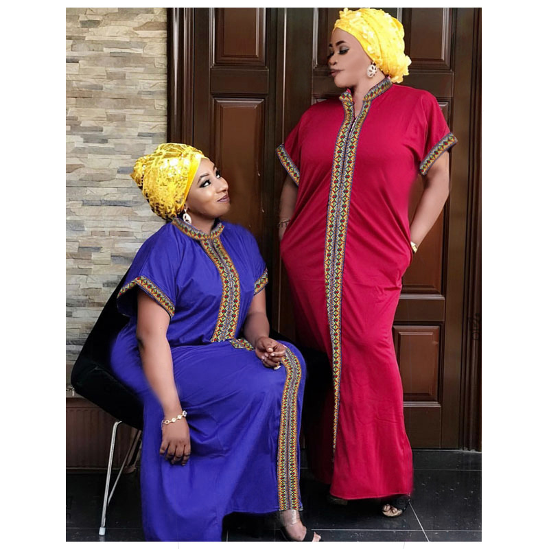 African dress Dashiki Kanga Clothing Women Short Sleeve Maxi Dress fashion clothing for women