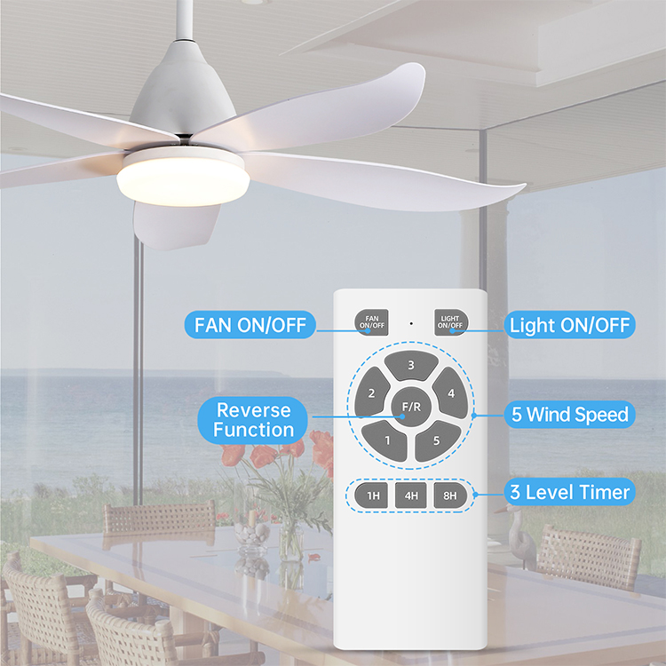 High Quality Remote Control 47Inch 220V Decorative Industrial Led Ceiling Fan With Light