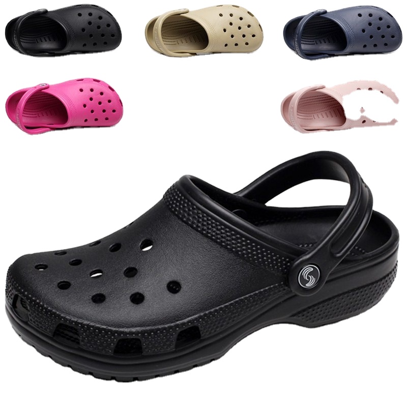 2020 Men's Slip-on Hole Shoes Slippers Female Male Clogs Crocks Women's Summer Sandals For Beach