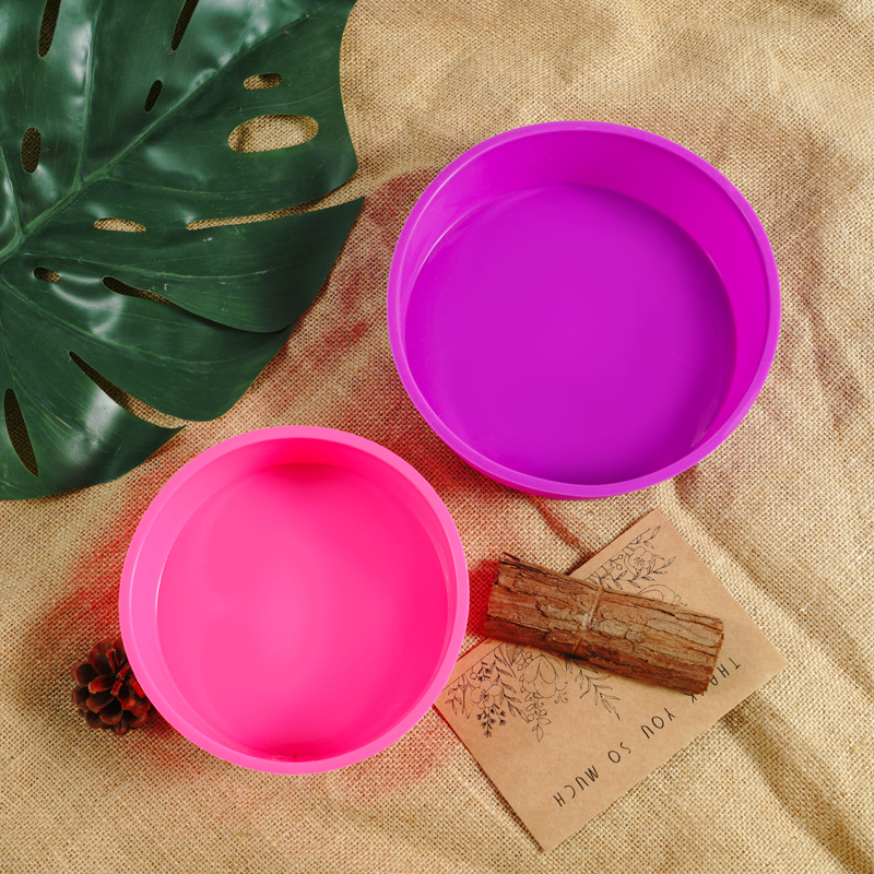 Food Grade BPA Free Non Stick 6 inch 8 inch 9 inch Set Bake Round Silicone Cake Mold Set