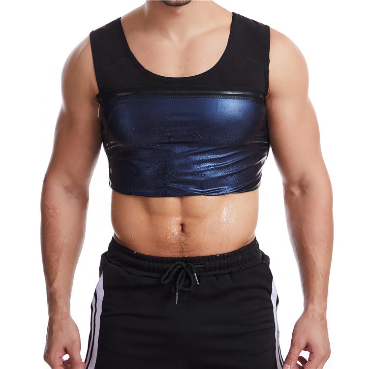 2020 trending products Men's hot slimming polymer sweat shaper sauna vest