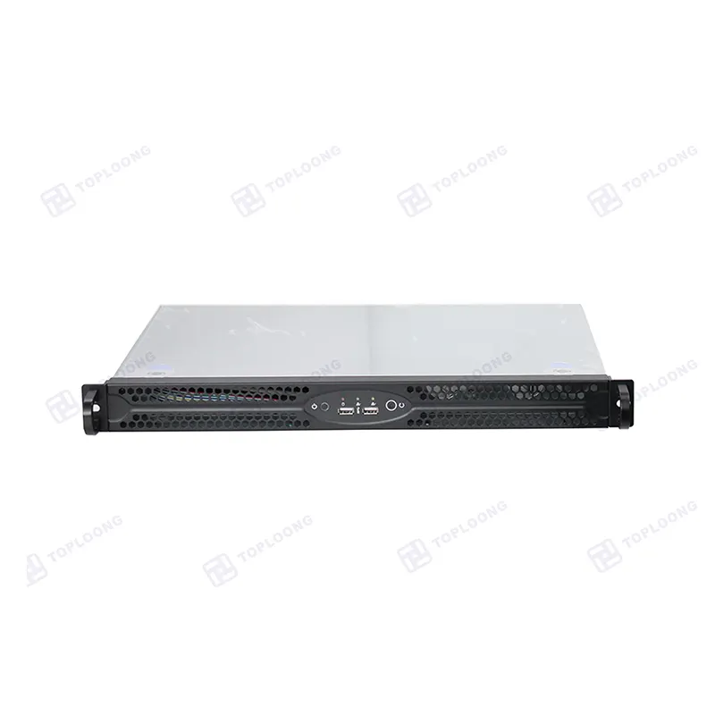 Toploong 1U 19inch 300MM depth server cases enterprise rackmount computer chassis enclosure itx nas empty pc case with 4fans