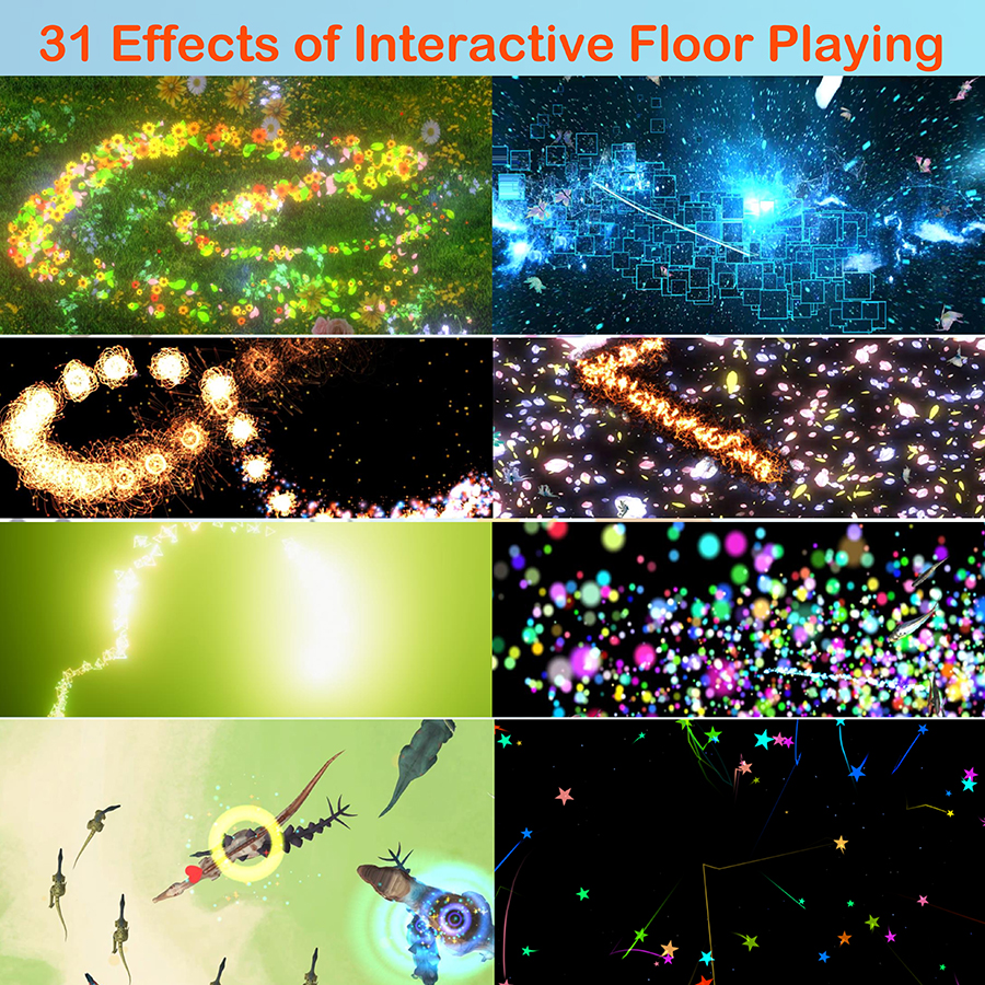 31 Kinds Interactive Game Software, 3D Display On Wall Floor Interactive System For Advertisement,Entertainment