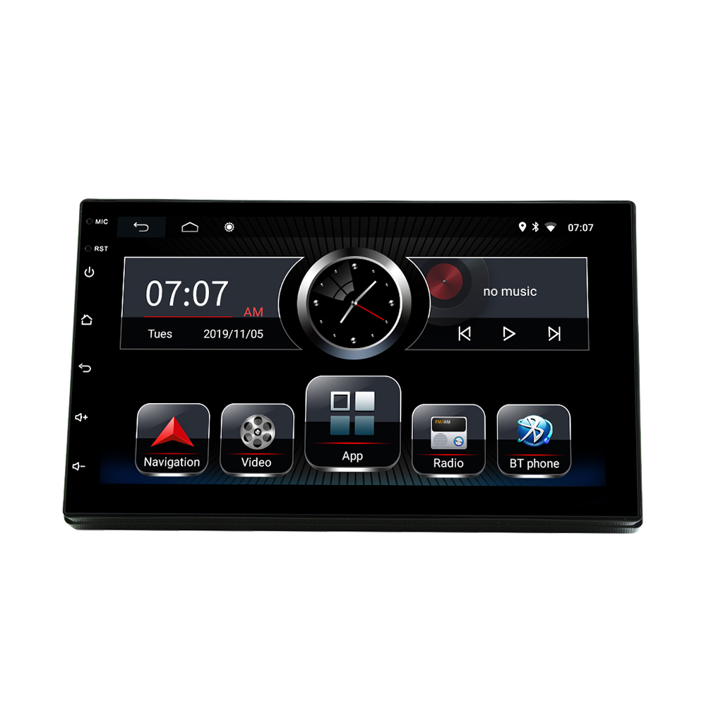 HT-8001 7 дюймов сенсорный экран стерео радио мультимедиа GPS навигации Mp5 DVD плеер Android