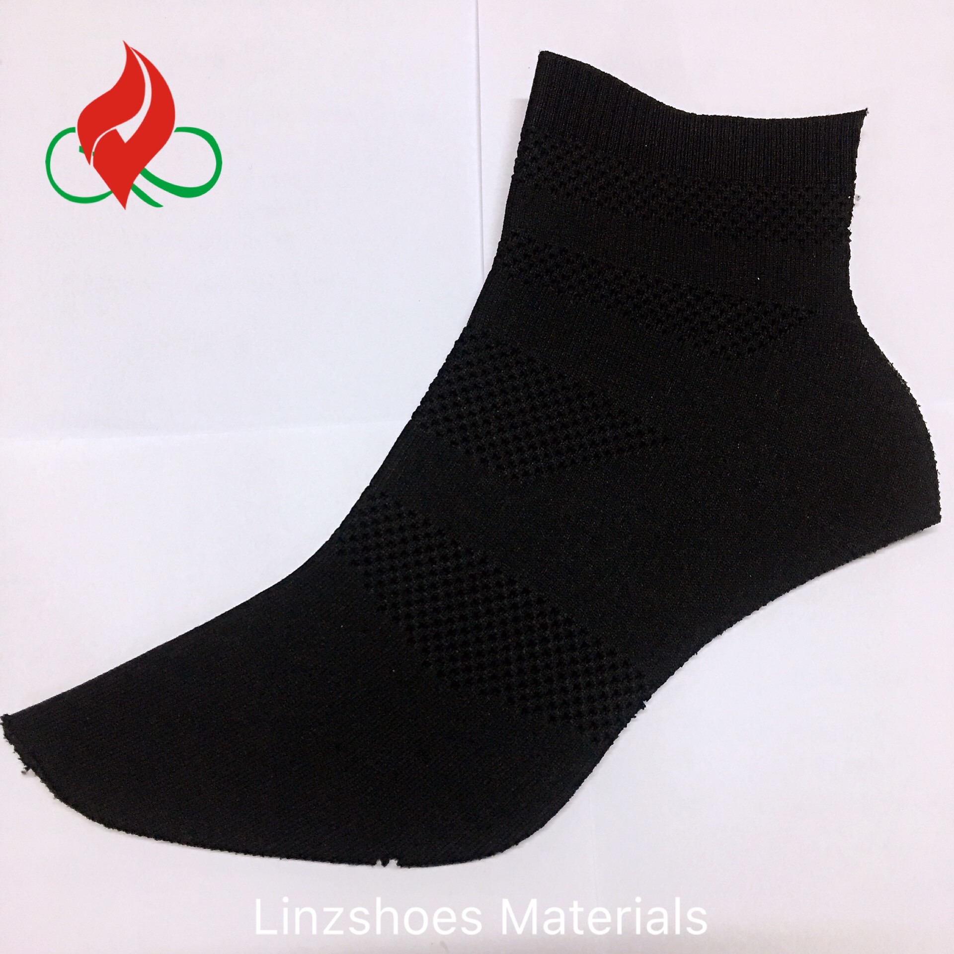 LNZ-F012 Sock2 черные плетеные носки на высоком каблуке из вязаного материала; Модная женская обувь
