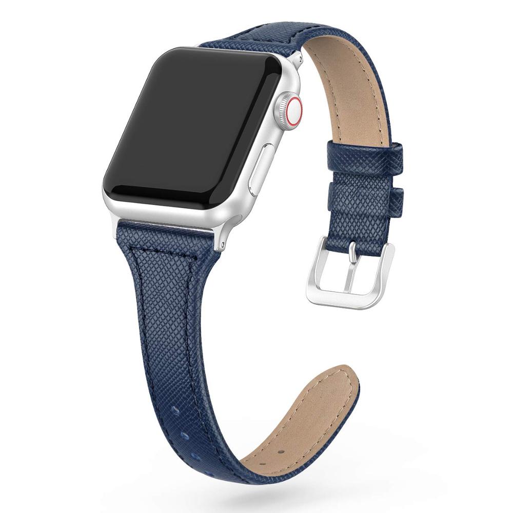 Кожаный ремешок для наручных часов с петлей для apple watch
