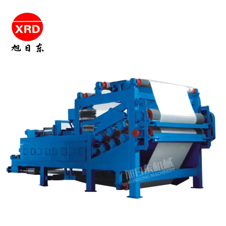 Paper pulp making strengthen type dewatering machine double-belt filter press thickening production line