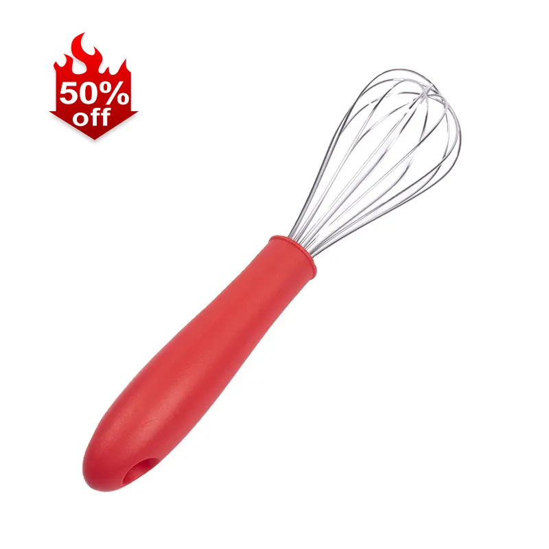 50% OFF Custom Silicone Whisk Set Professional Baking Tools Whisk Set with plastic handle whisk ware egg tools egg beaters