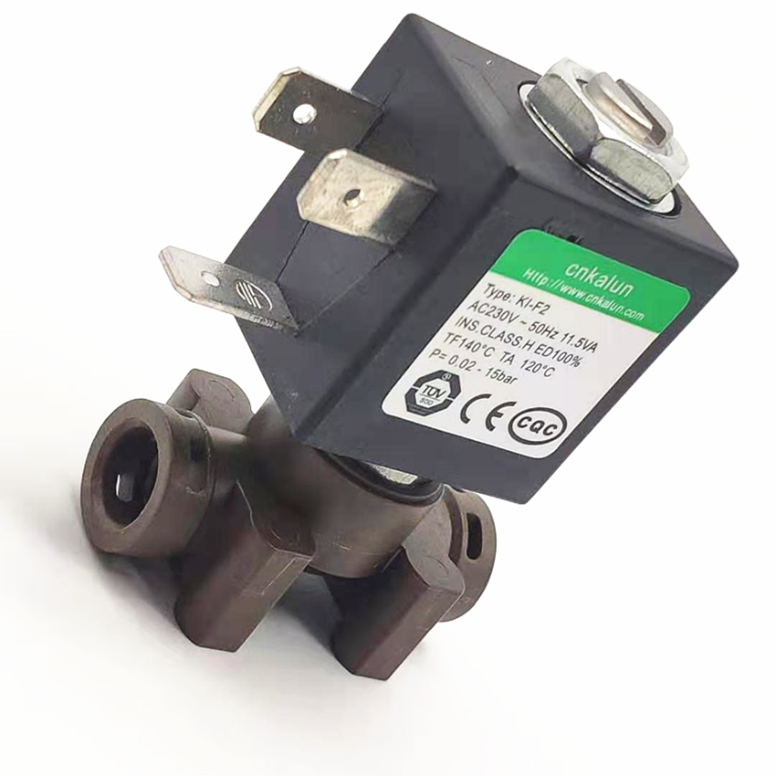 2 way 2 station air water 24V solenoid plastic valve for steam iron generation