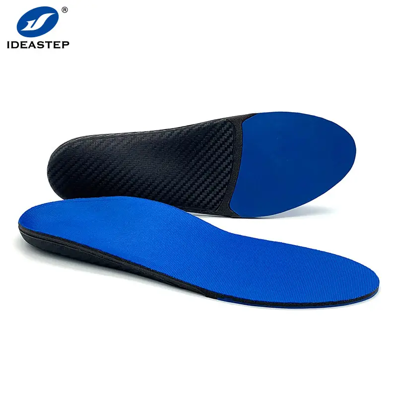 Ideastep Carbon Fiber Like Insoles Flat Foot Eliminate Pressure Orthotic Insoles Full Length with Arch Supports