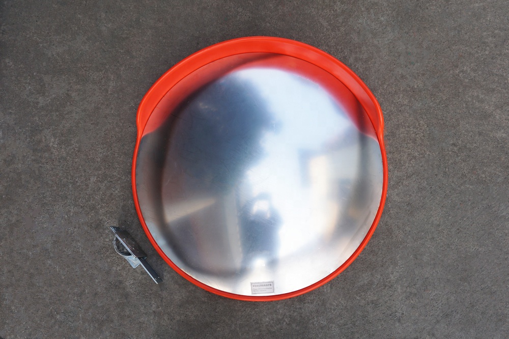 80Cm Outdoor Safety Polycarbonate Road Traffic Crossing Road Unbreakable Outdoor Convex Mirror