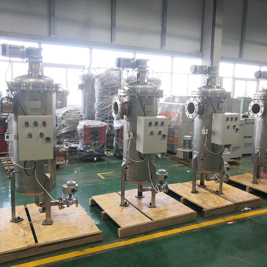 Self-cleaning filter for agricultural irrigation water