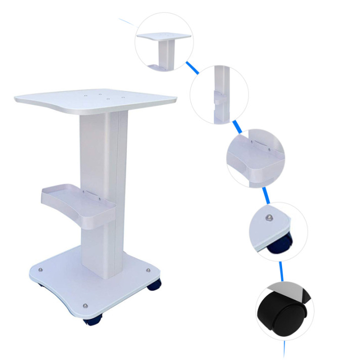 Factory Wholesale Cheap Hairdressing Spa Hair Salon Trolley Manicure Trolley Salon Furniture in ABS Material
