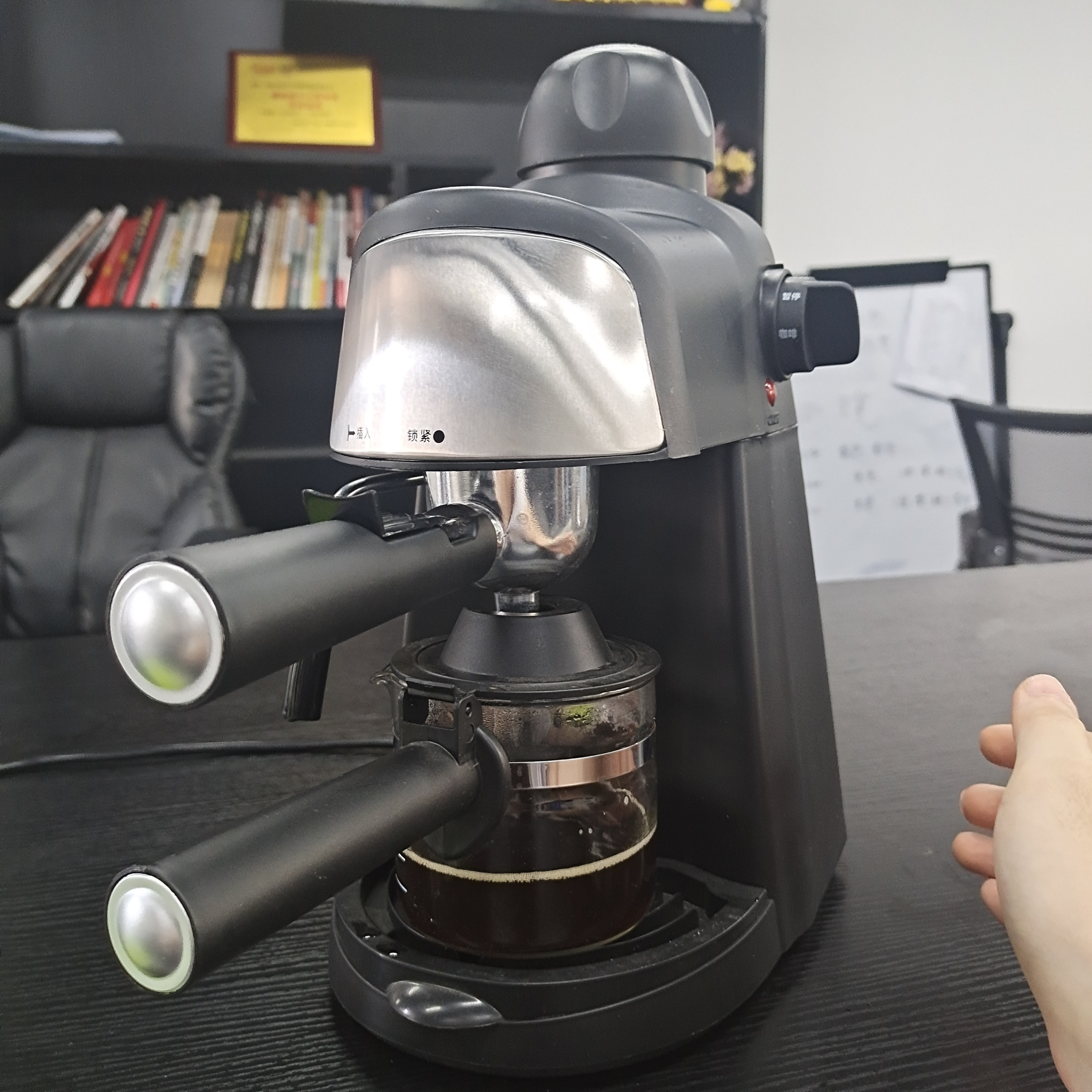 Italian espresso machine household small flower drawing steam milk foaming machine