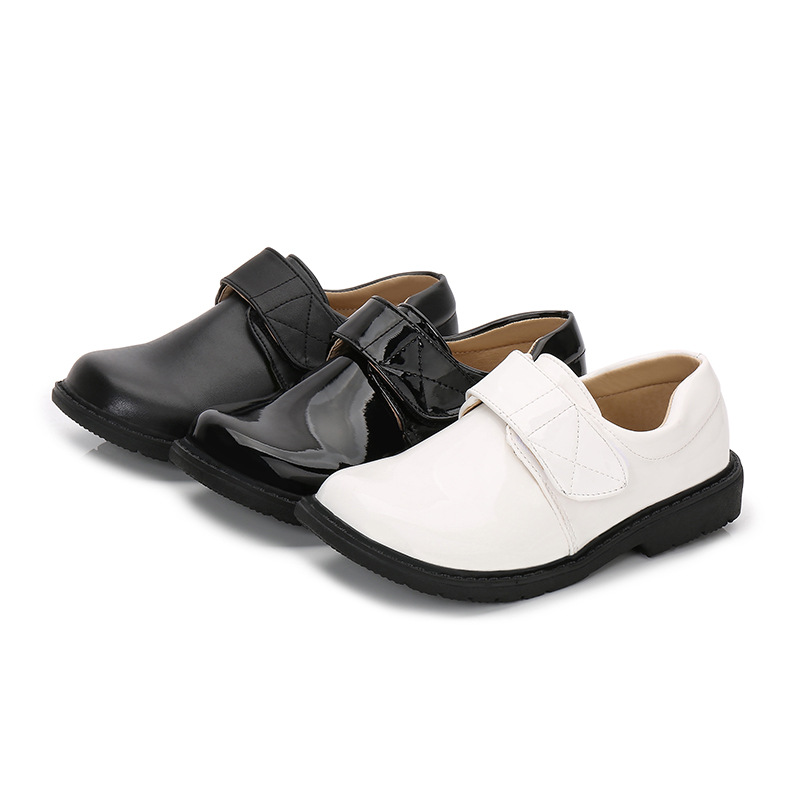 New 2021 Kids shoes breathable shoe children casual winter PU leather children boy school black Wedding dress Party Uniform shoe