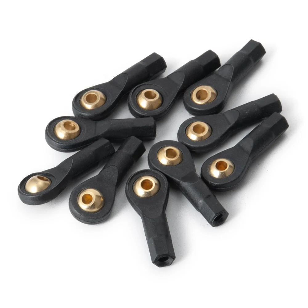 Black Plastic M2/M3 Link Rod Ball End Joint for 1/10 RC Crawler Car Toys Parts