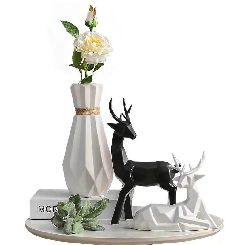 Nordic creative factory direct resin crafts deer home decoration