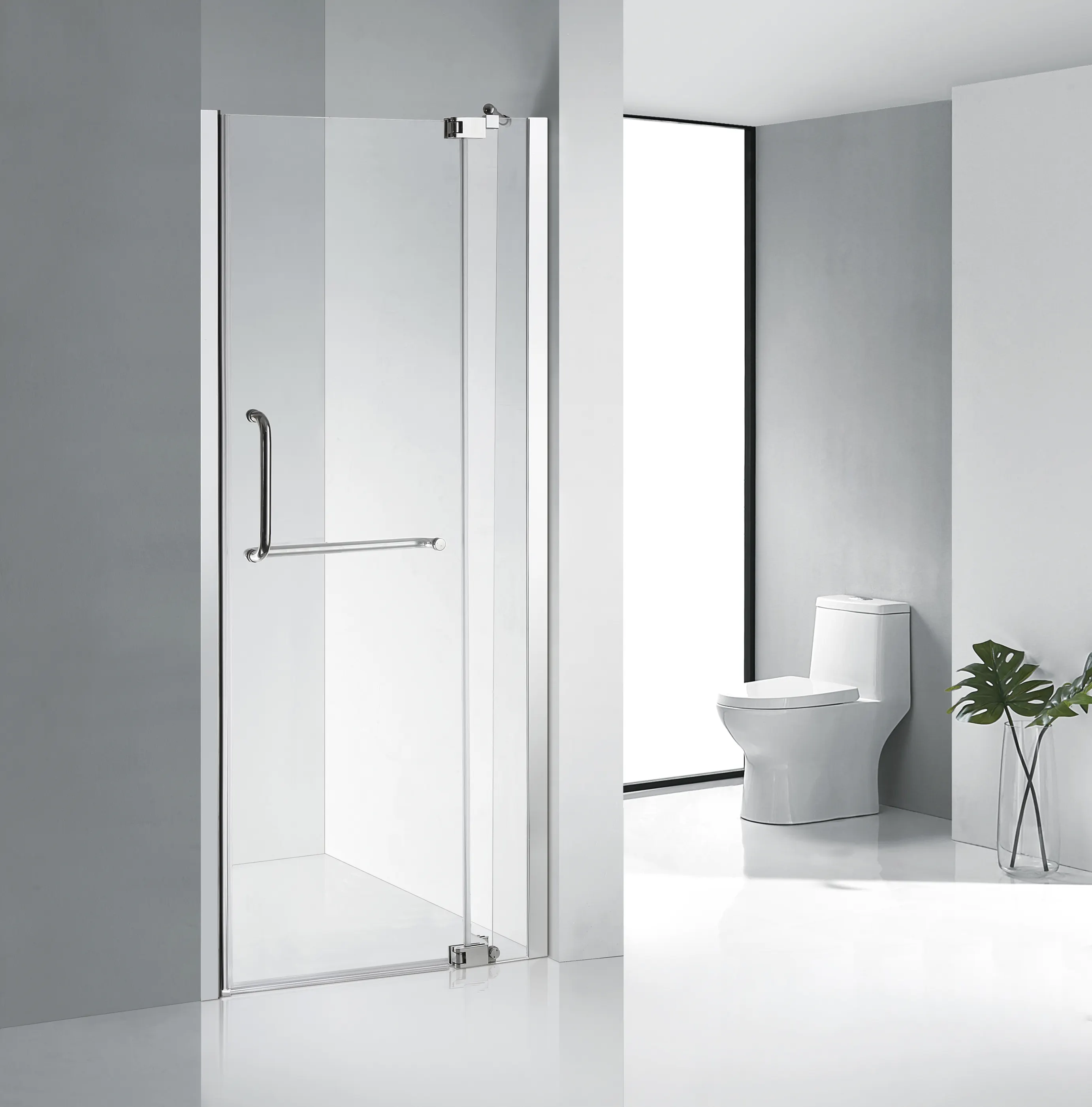 KMRY KD3039 Professional Produce Wholesale Price Fancy Design Cheap Pivot Glass Bathroom Shower Door