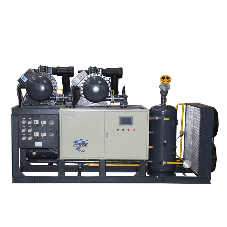 120HP Electroplate Refrigeration system parallel compressor unit