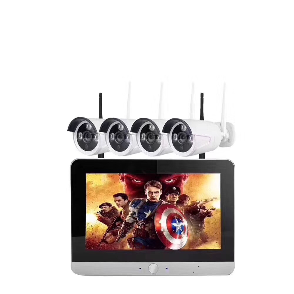 Разумная цена, Заводская работа, 1080P 2MP беспроводной wifi Nvr комплект, наружная система охранной сигнализации для дома, cctv монитор для 4 камер