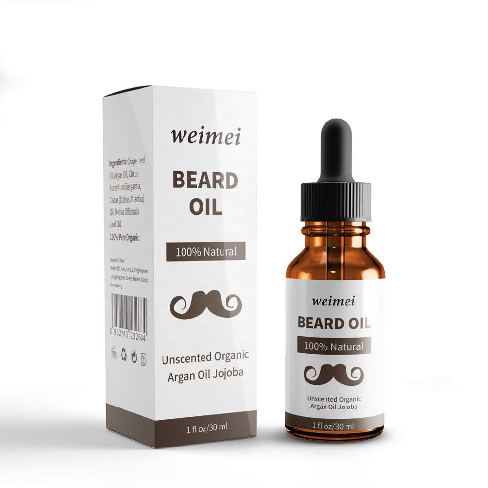 Private Label Best Wholesale 100% Natural Organic Argan Beard Hair Growth Care Oil Men Beard Growing Oil