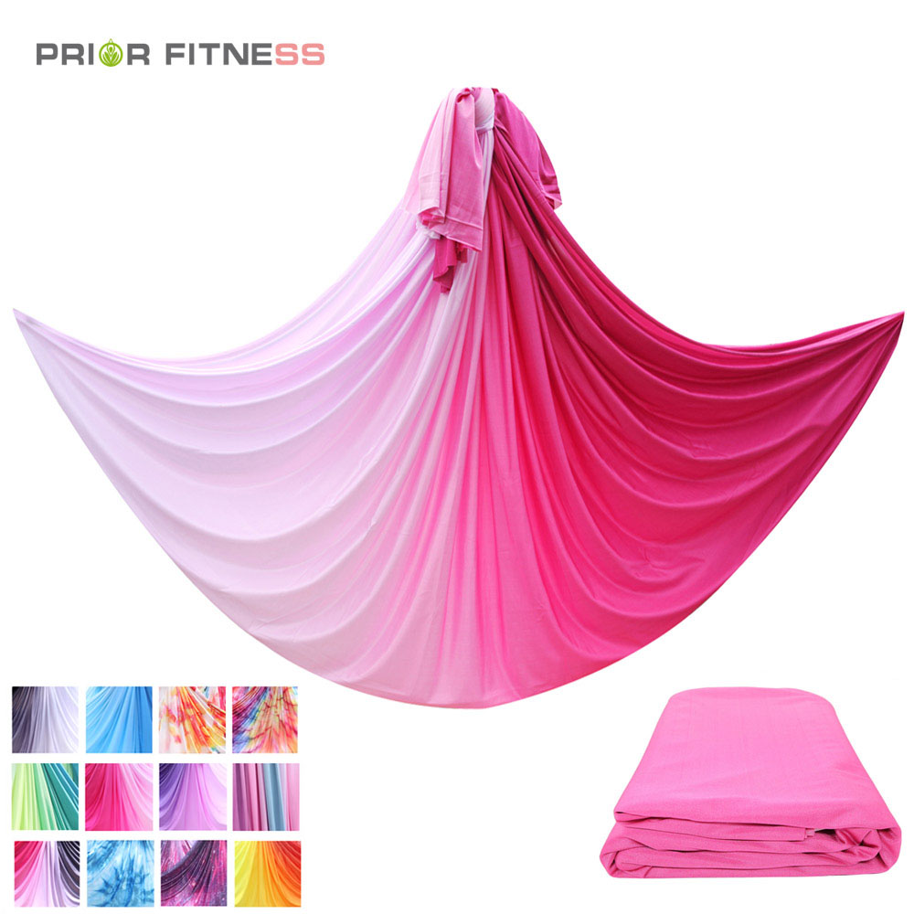 Нейлоновый гамак для йоги Prior Fitness, 5,5 м, качели из ткани для танцев, йоги, воздушных упражнений