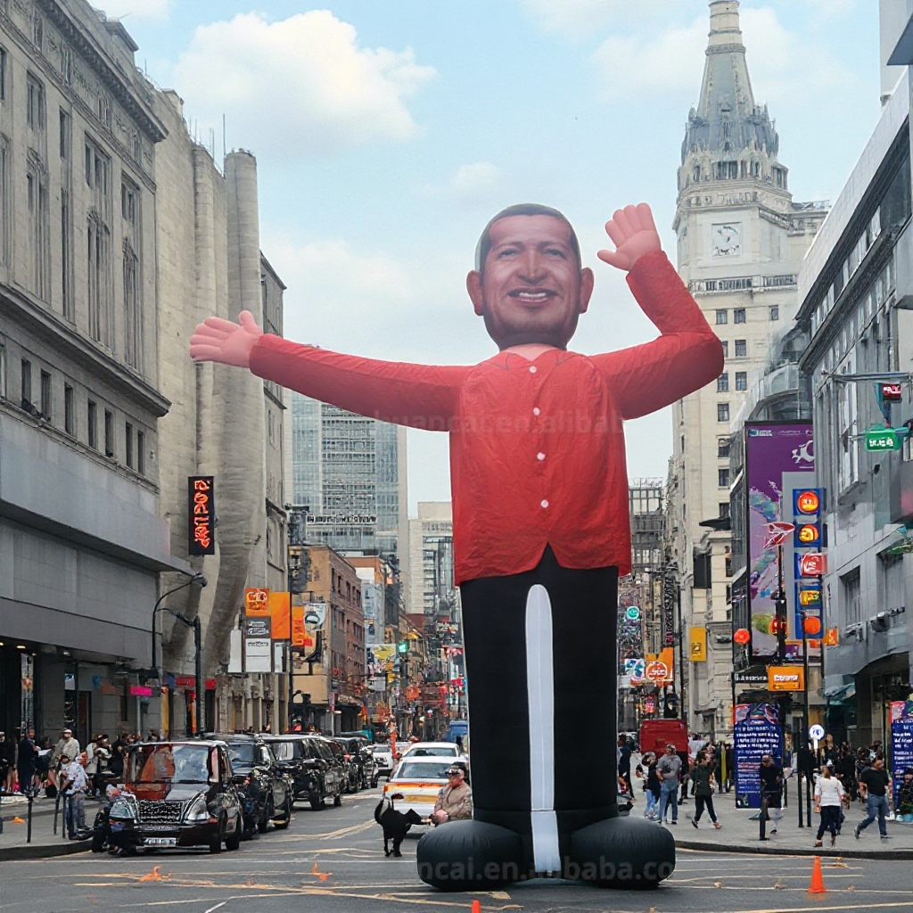 Custom Inflatable Mascot Trump Giant Man Waving Advertising Inflatable Character For Exhibition Promotion Outdoor Attractive