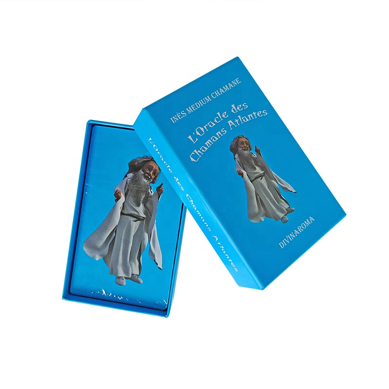 JP171 Manufacturer Supply 78 Custom Tarot Cards Printing In French With Rigid Hard Top-bottom Box Packaging