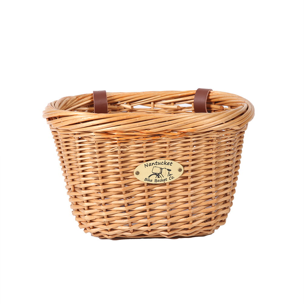 New design removeable wicker bicycle front basket for carrier handle for a wicker bicycle basket