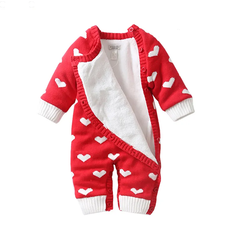 China Manufacturer Direct Wholesale Winter Baby Clothes Rompers Jumpsuit