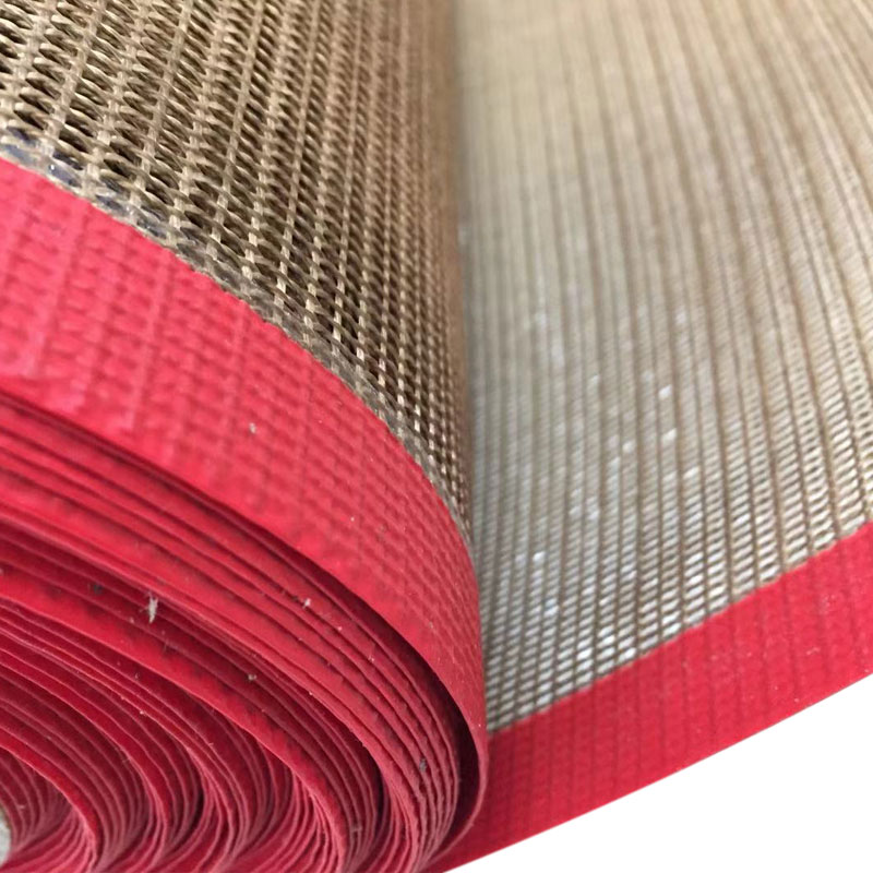 Ptfe покрытием стеклоткани сетки конвейерная лента для пищевой сушильной промышленности