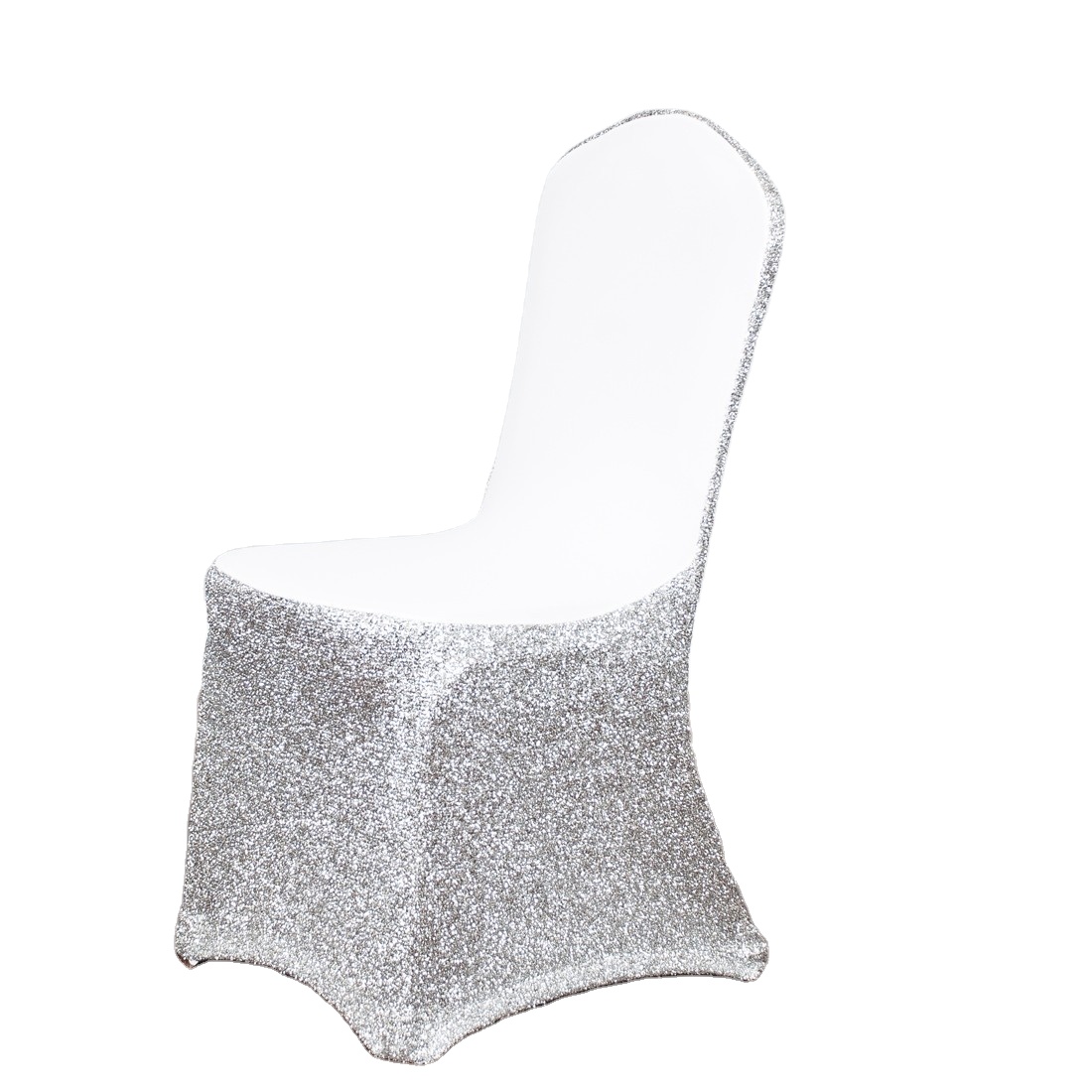 Dropshipping Flash Gold Chair Cover Luxury Party Decor Spandex Chair Cover Wedding Chair Covers