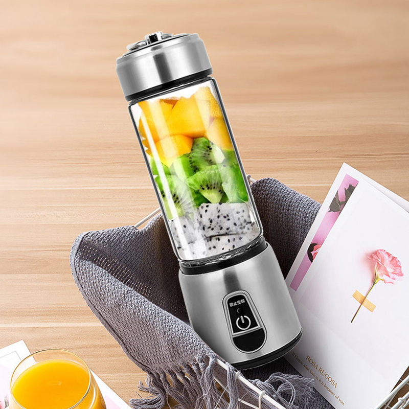 Блендер для смузи со стеклянной чашкой и зарядкой от аккумулятора USB