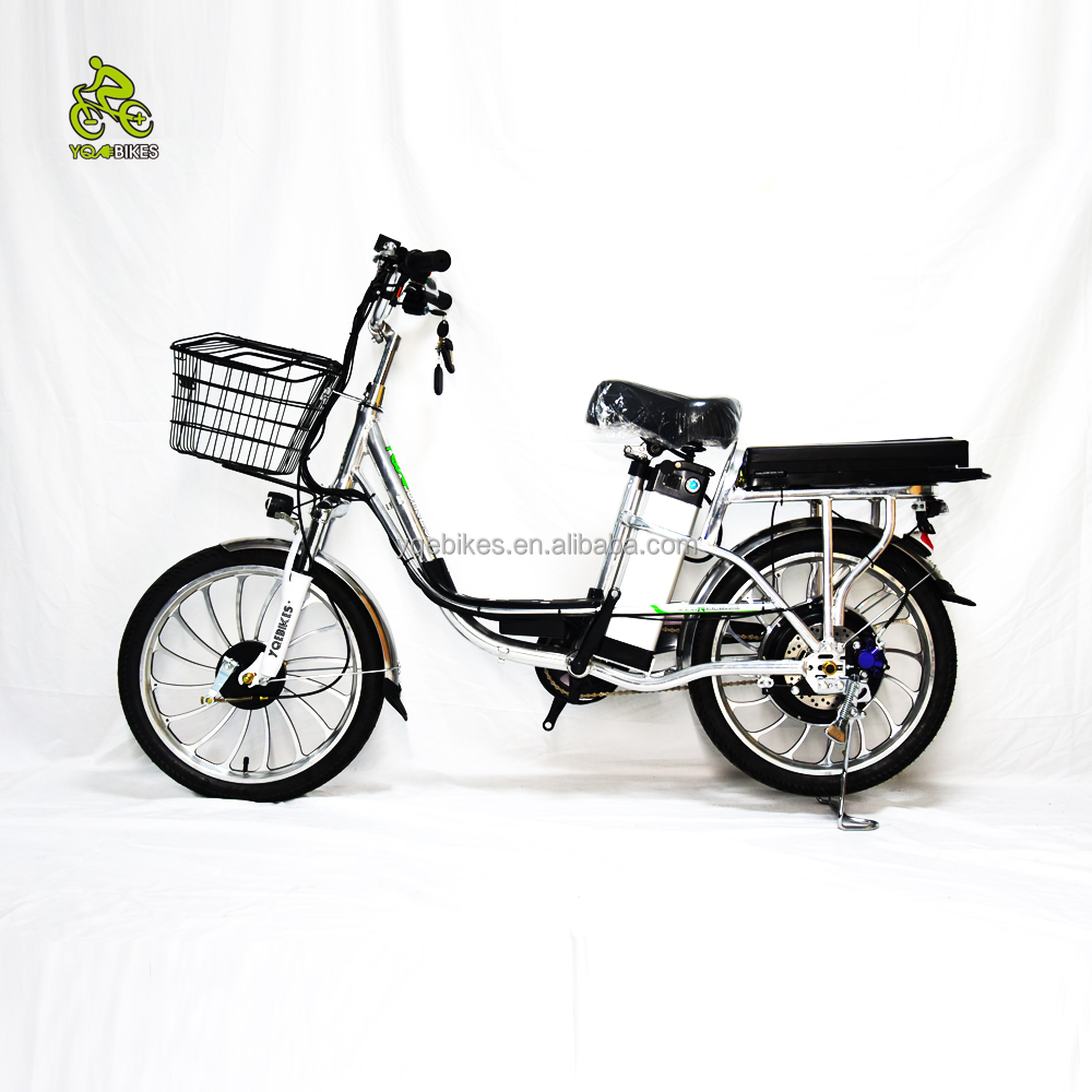 YQEBIKES factory 48v20inch cheap delivery electric bike aluminum alloy frame fat bicyccle pedal assist lady city cargo ebikes CE