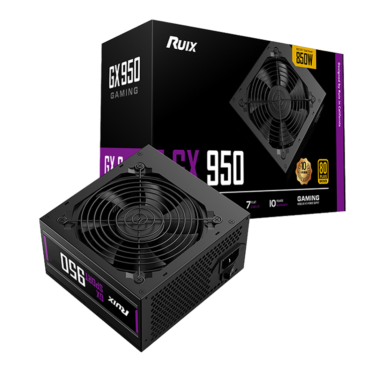 RUIXI GX950 850W 80plus бронза источник питания постоянного тока (игровой ПК блок питания ATX компьютерный импульсного источника питания