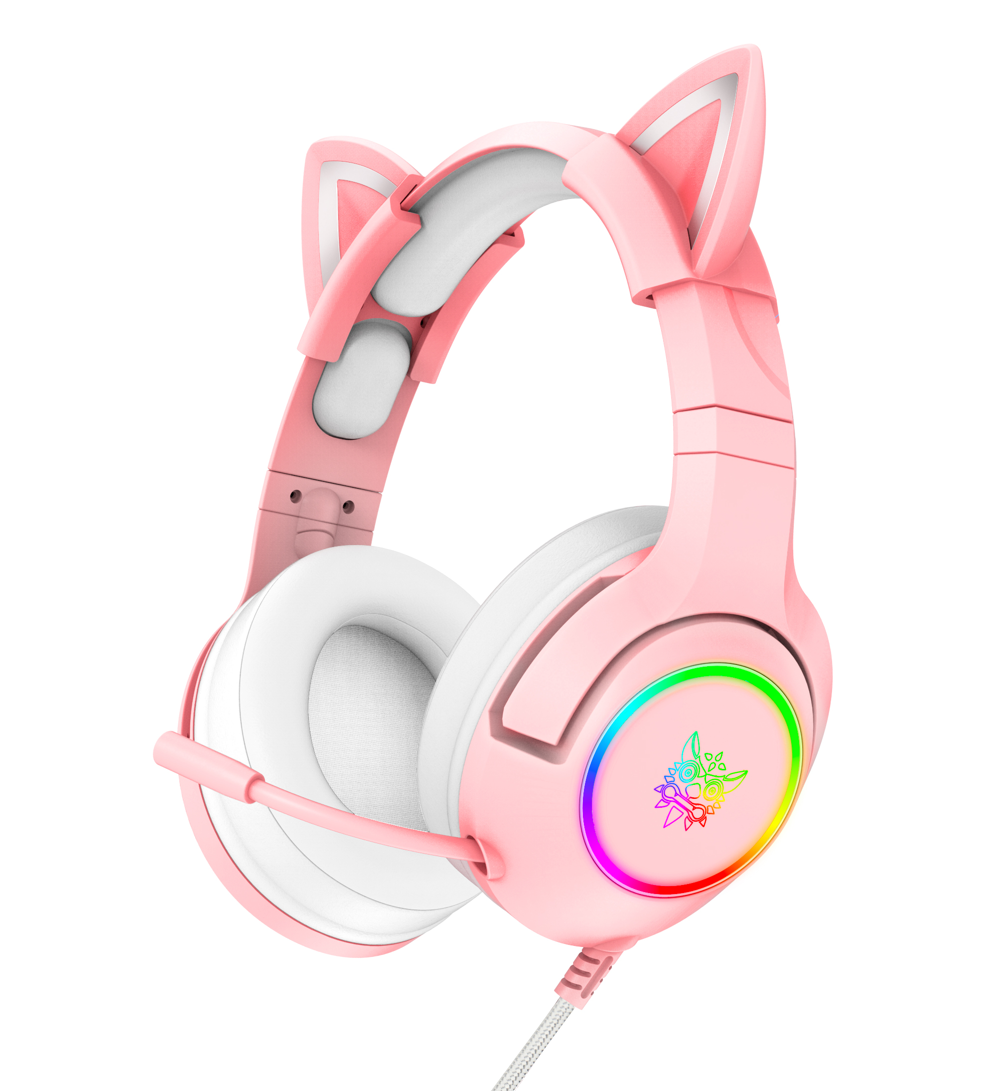 Onikuma K9 светодиодная подсветка провод верхняя 3,5 cat over ear ps4 высокое качество звука игровая гарнитура 7,1 стерео наушники