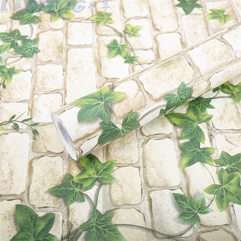 Fashion brick design room wallpaper sticker roll factory direct sale self adhesive brick wall paper