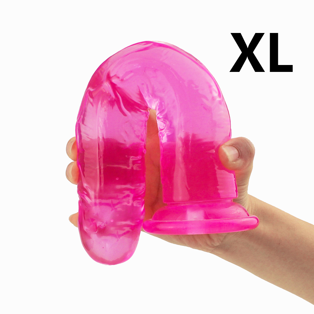 Huge silicone dildo adult sex toy vagina thrusting dildo huge female masturbator crystal dildo for couple sex toys for woman