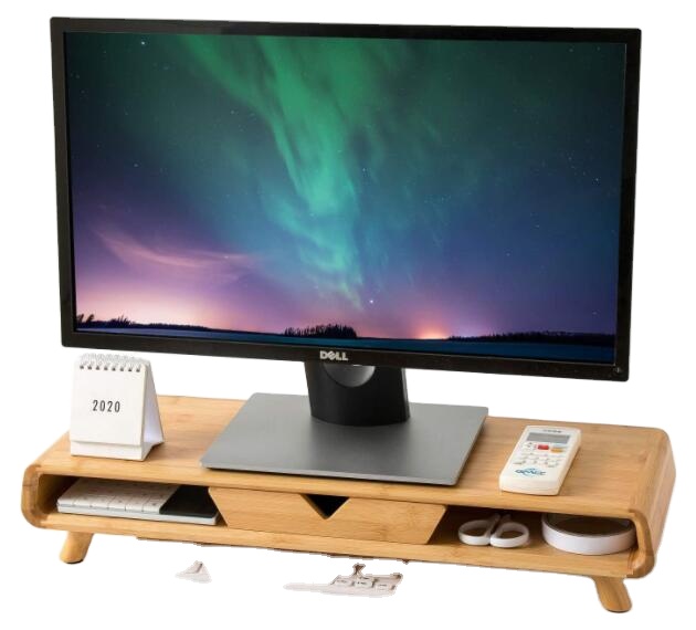 Bamboo Monitor Stand Riser