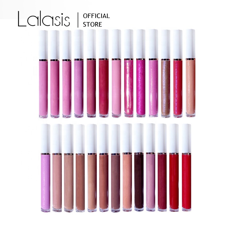Lalasis glossy plumping high shine private label lipgloss cruetly free vegan lip gloss