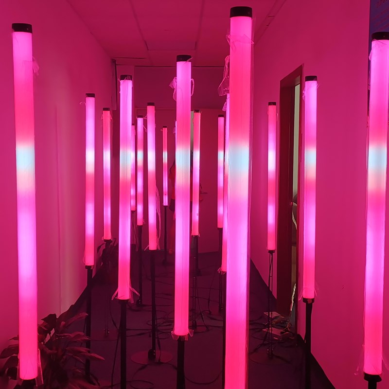 360 вид DMX длина 1 м 96 светодиодов RGB светодиодный сценический свет DMX 3D трубка